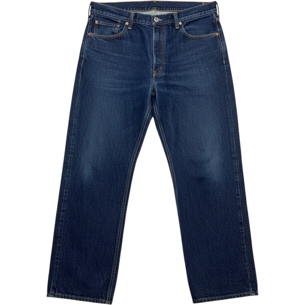 Levis 550 Relaxed Fit Dark Wash Denim Jeans Mens 38x32 Indigo Blue Americana